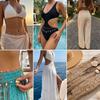 Double Layer Boho Starfish Conch Pendant Waist Belly Chain For Women Summer Beach Pearl Chain Bikini Belt Body Sexy Jewelry