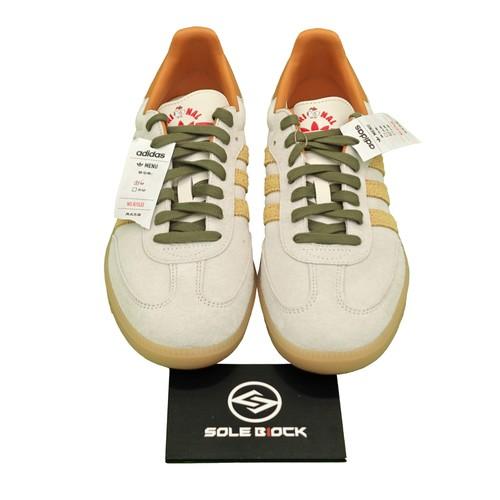 adidas Originals SAMBA OG German Army Trainers Unisex Beige Brown KI7433