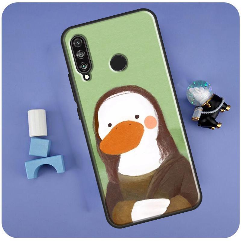 

Cartoon Cute Animal Duck For Huawei Nova 11 Pro 9 10 SE 7i 8i 11i 12i Y60 Y61 Y70 Y72 Y73 Y90 Y91 P30 P40 Lite Case Huawei Nova 3i