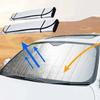 Auto Frontscheiben-Sonnenschutz UV-Schutz Schatten Sonnenschutz Windschutzscheiben-Visierabdeckung Auto Vorhang Sonnenschutz Zubehör