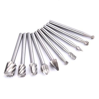 High Speed Wood Working Drill Bits Rotary Files Mini Round Hss Burr Set Wood