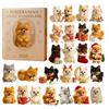 Pomeranian Advent Calendar 2025 with 2D Acrylic Dog Ornaments 24 Days Christmas Countdown Calendar Gift for Pomeranian Lovers