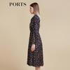 PORTS Women's Floral Knit Mid-Length Dress