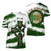 Summer New Printed Irish Celtic Men's and Women's T-shirt, Custom Name Short Sleeve Unisex Shirt, Harajuku Large Casual Sty