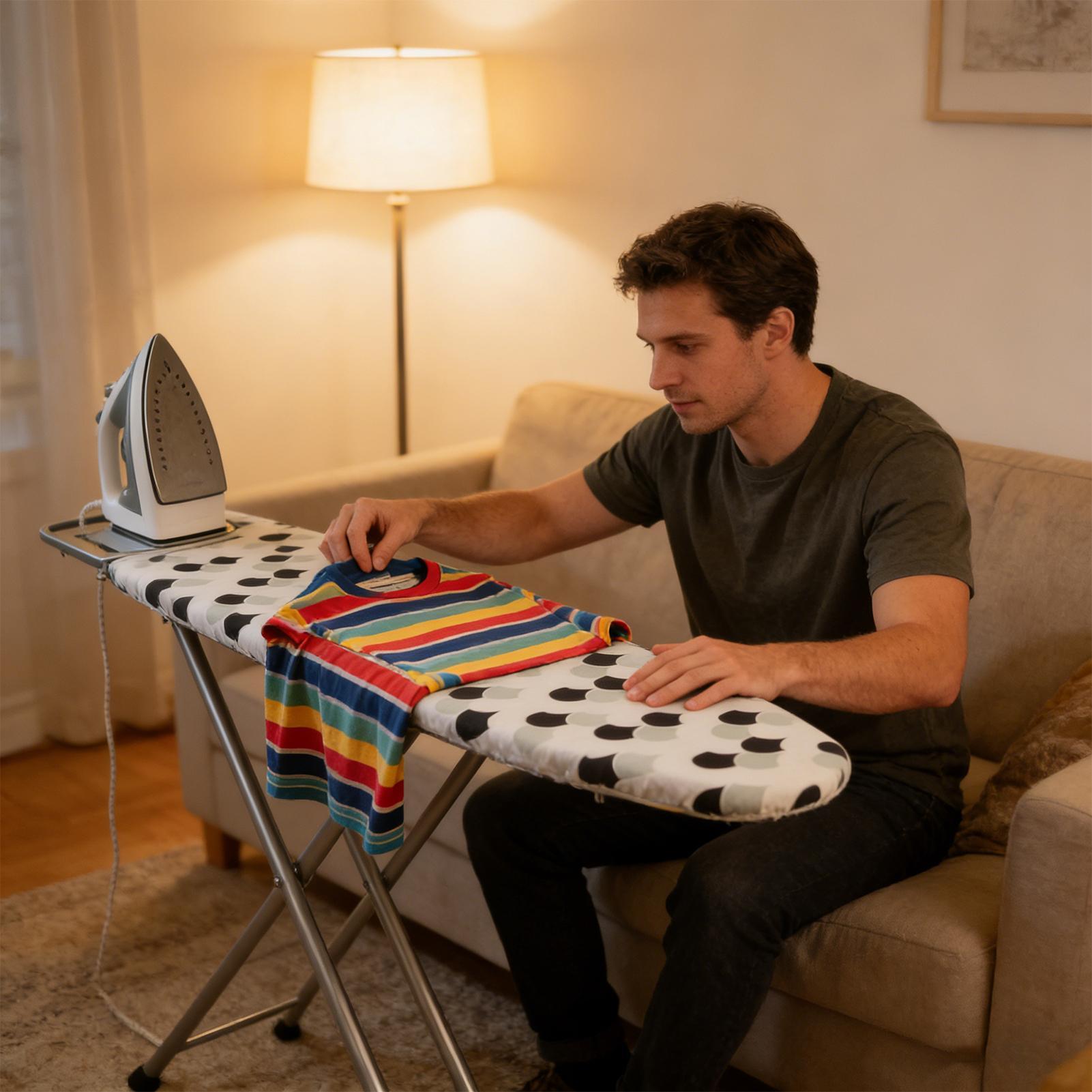

Ironing Board Cover With Padding Scorch Resistant Heat Isolation Heavy Duty Ironing Cover For Apartment Hotel Farmhouse Travel 100x39cm