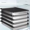 Stainless Steel Food Storage Tray with Plastic Lid Dumplings Box Prep Meal Tray  Refrigerator