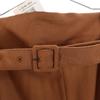 unused YLEVE made in Japan wide Tapered pants 1 Brown With belt Women Used