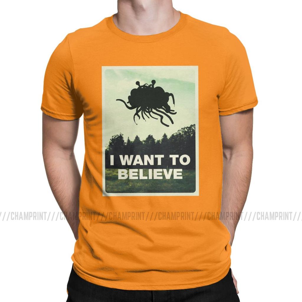 Flying Spaghetti Monsterism Believing T Shirts Men S T Shirts Pastafarianism Fsm Religion Church Novelty Tees
