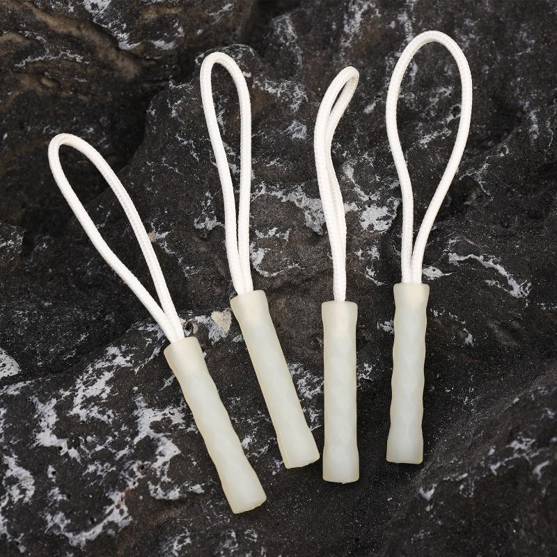 5/1Pcs Luminous Zipper Pull Rope Glow in The Dark Zipper Head Anti-Lost Backpack Clothes Jackets Slider Repair Accessories
