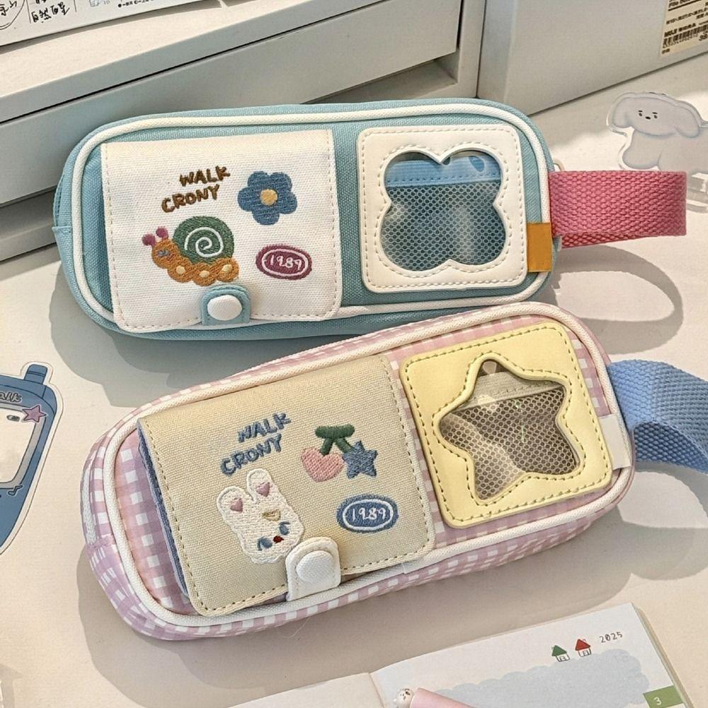 Large Capacity Pencil Case Star Picnic Series Stationery Bag Stationery Organizer  School Office
