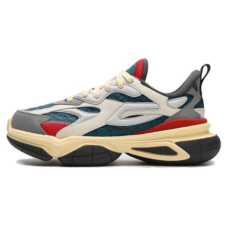 

Fila Ткань Синтетическая кожа Универсальные Удобные Амортизирующие Износостойкие Низкий верх Кроссовки для пап Мужские кроссовки Синий Серый F12M343103FDU 43