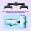 Adjustable Rotatable Phone Stand Universal Double Position Phone Clamp Mount Tripods Accessories for Double Camera Positions