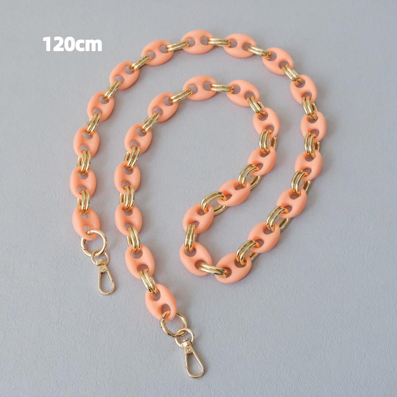 New Fashion Woman Bag Accessory Detachable Candy Matte Acrylic Chain Cute Acrylic Luxury Strap Women Bag Shoulder Handle Chain