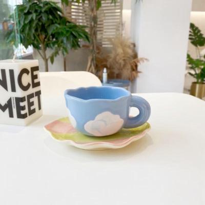Hand-Painted Ceramic Coffee & Tea Cup Set
