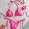 Sexy Strap Beach Swimsuit Print Women Beach Swimsuit Bikini Slim Fit Fairy Swimwear Bathing Female Beach Party Summer Outfit