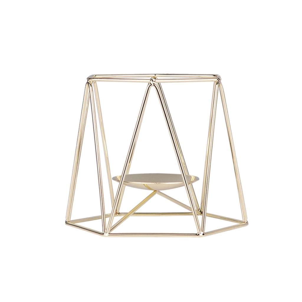 1PC Nordic Style Wrought Iron Geometric Candle Holders Metal Crafts Home Decor 1PC Nordic Style Wrought Iron Geometric Candle Holders Metal Crafts Home Decor
