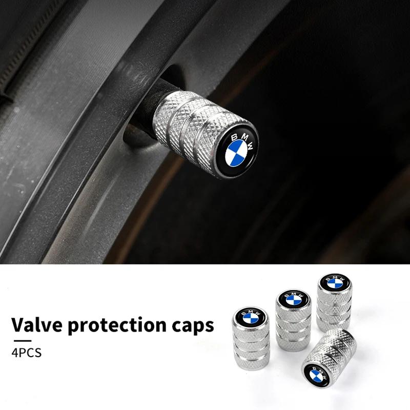 BABD1 For BMW New 4Pcs Car Wheel Tire Valve Caps Air Stem Covers Accessories For BMW E46 E90 E60 F10 E39 F30 E36 F20 E87 E90 E70 E91
