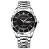Watch Couple, Simple Quartz Watch, Double Calendar Week Business Watch Watch Men'S Luminous Light