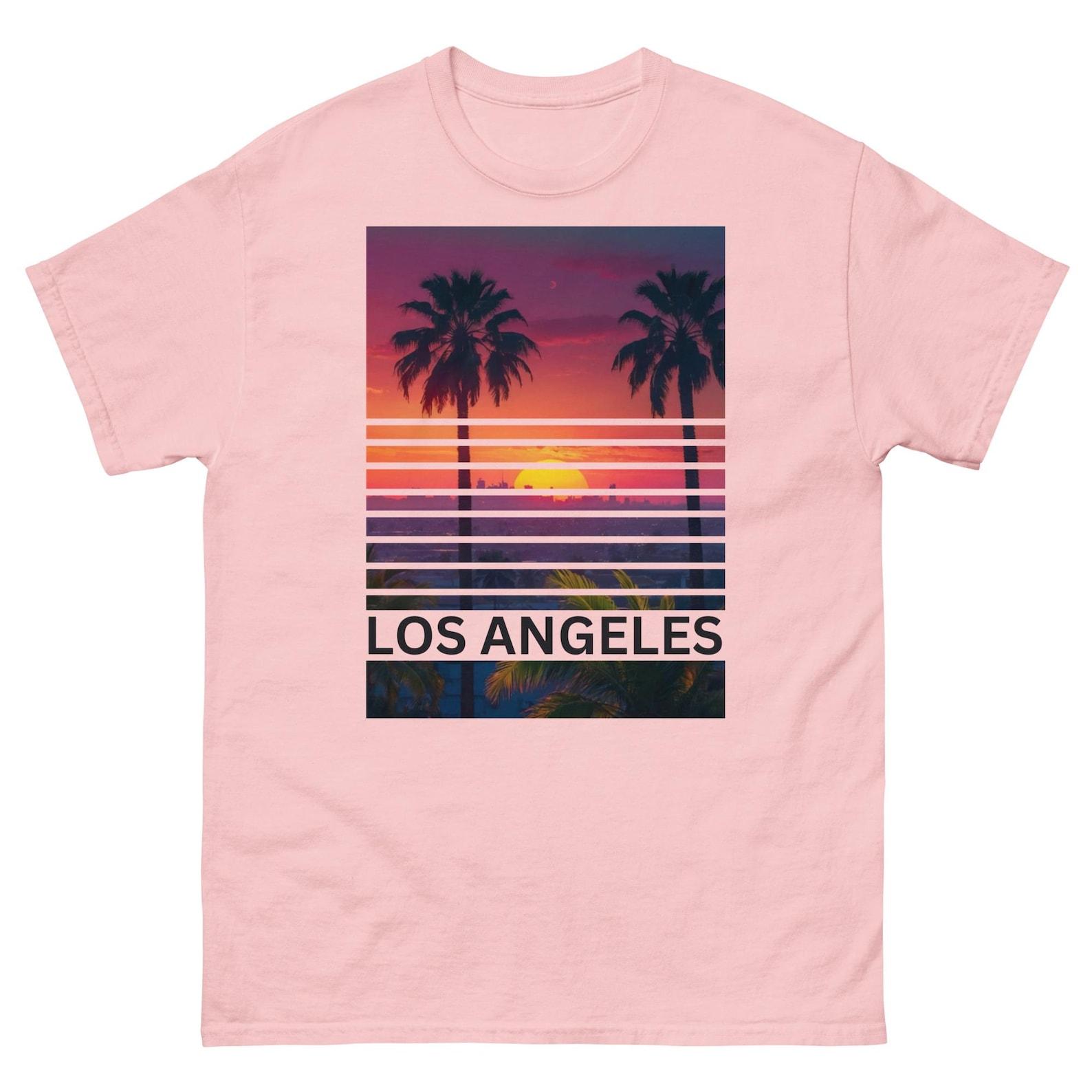 Los Angeles Inspired Blinds Women s Relaxed T-Shirt - Celebrate the Vibrant Spirit of the City of Angels! (Black) XL