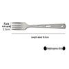 Wutuo Lightweight Titanium Travel Cutlery Set