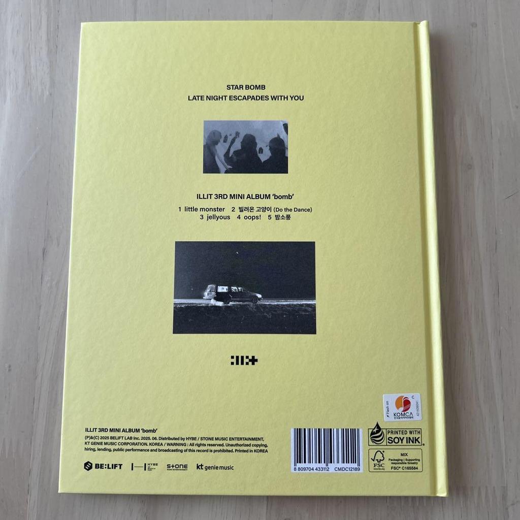 [USED] ILLIT BOMB Standard Edition STAR BOMB Edition Opened Minju Complete