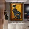 Vintage Ägyptische Haustier Katze Retro Leinwand Gemälde Altes Ägypten Pharao Goldene Luxus Klassische Kunst Poster Drucke Home Wand Dekor