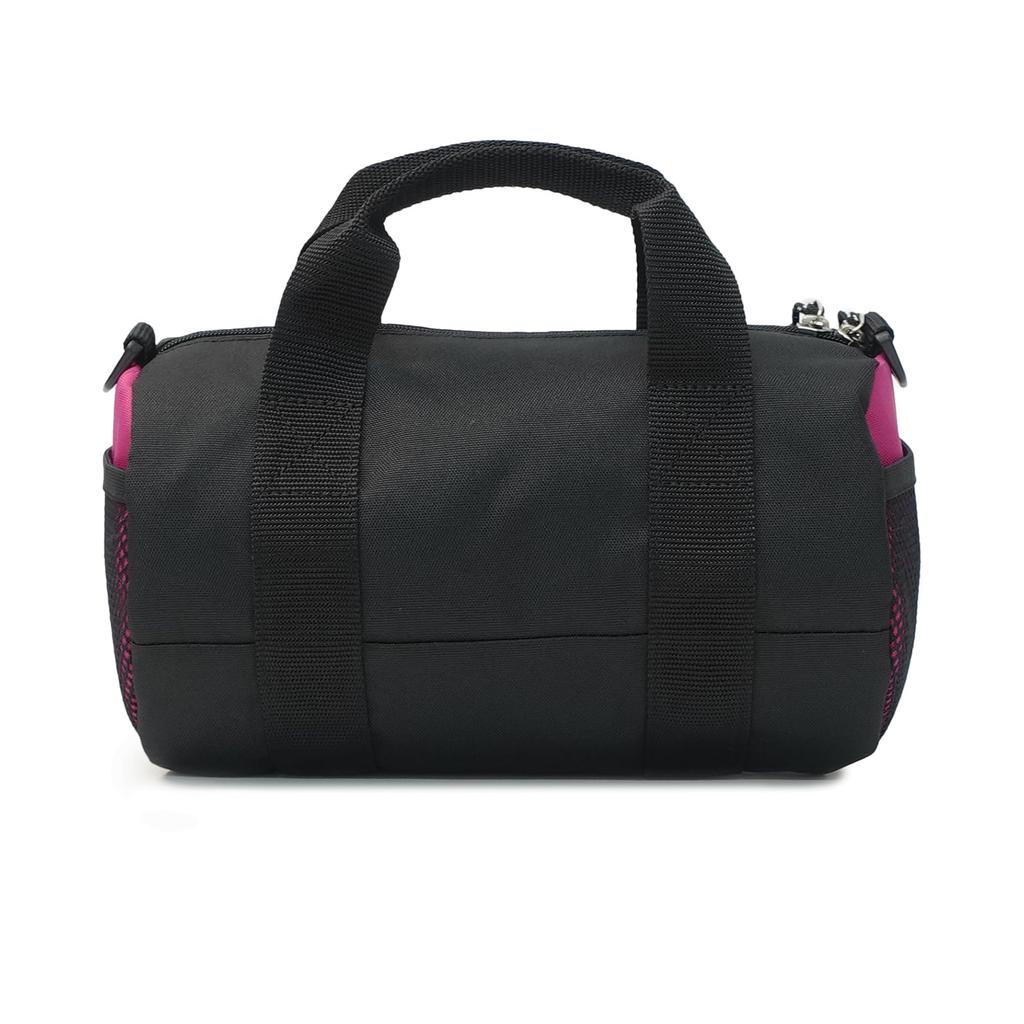 Outdoor Products Mini Boston Bag, 2-Way, with Shoulder Strap, Compact Design, and Pocket, Solid Color, Basic Rough, Black 2