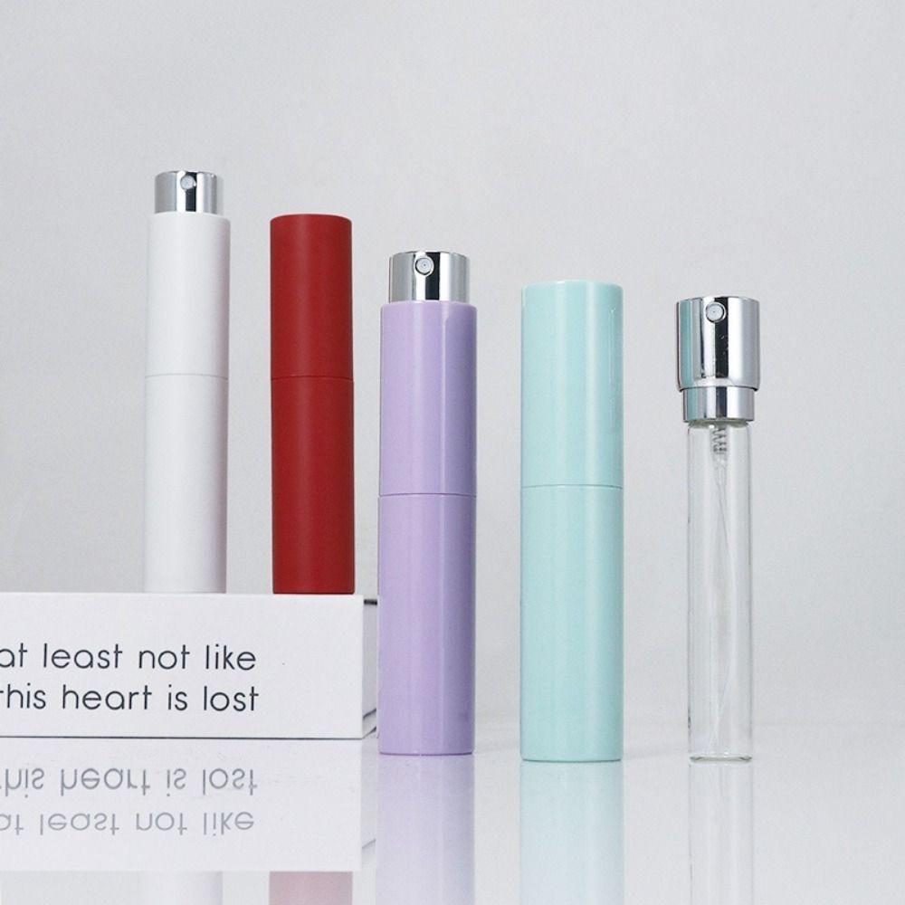 New 10ml Mini Perfume Bottle Refillable Essential Oil Alcohol Empty Cosmetic Containers Spray Rotating Bottle