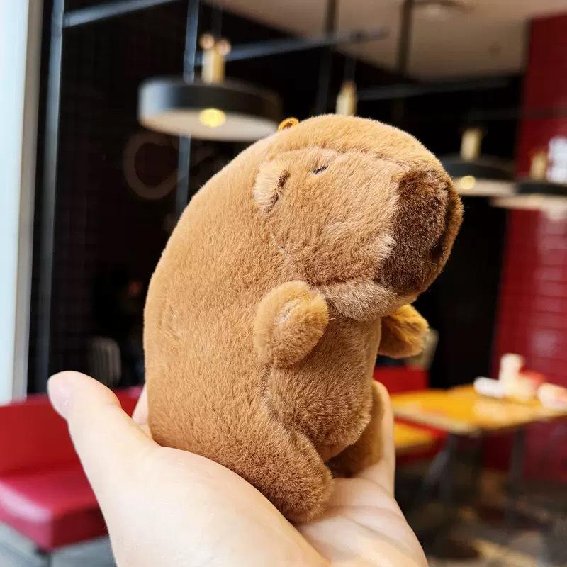 Capybara Plush Toy Bracelet: Furry Papa Circle Hug Doll Birthday Gift