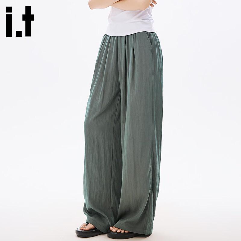 :CHOCOOLATEit Women s High-Waist Wide-Leg Casual Trousers XL