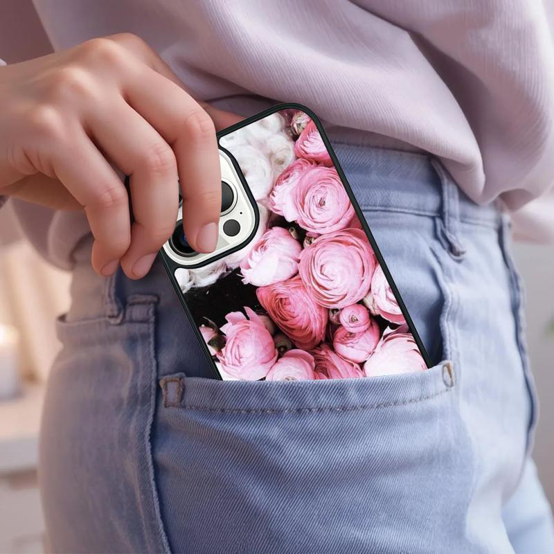 Peony Sunflowe Rose Daisy Plants Flower Phone Case For iPhone 17 Air 15 16e 14 13 Pro Max Coque 12 11 Pro Max PLUS cover