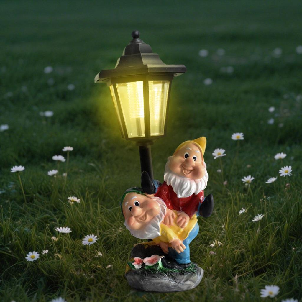 Outdoor Solar Garden Gnome Lights: Christmas Elves for Courtyard, Balcony, Path, and Villa Decoration