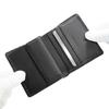 Inden Leather Billfold Black with Black Dragonfly [Inden-ya] Bi-fold Wallet, Z, Thin, Compact, Deerskin, Lacquer, Pattern, 2013-01-008