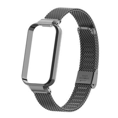 Nerūdijančio plieno metalinis riešo dirželis su dėklu, skirtas „Xiaomi Redmi Smart Band 2“ keičiamam apyrankės laikrodžio priedų dėklui