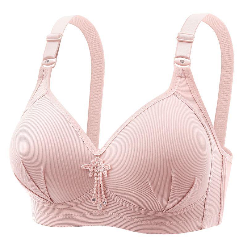 Sutien fără fir din dantelă contrastantă, sutien push up confortabil și respirabil, lenjerie și lenjerie intimă pentru femei