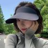 Unisex Couples Sun Visor Cap, Spring Summer UV Protection Breathable Hat, Adjustable Elastic Band for Outdoor Work & Daily Wear