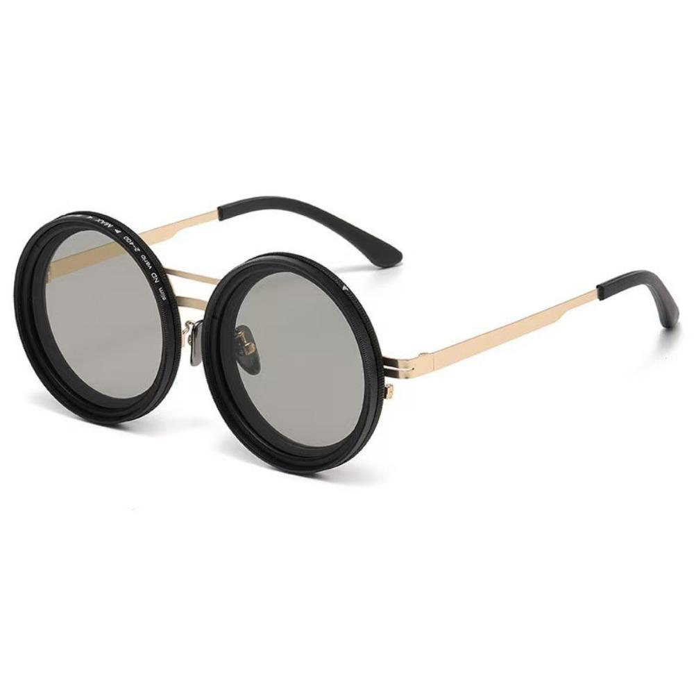 ND9 Adjustable Dimming Glasses Round Fishing Sunglasses Fashion Outdoor Eyewear  Outdoor Activities