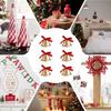 Christmas Decor Bells Small Metal Ornaments With Bowknots Christmas Garland Golden Bells For Home Office School Balcony Front