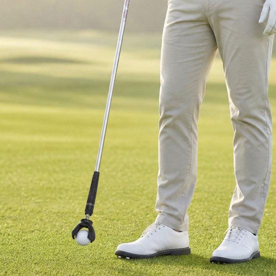 Portable Golf Ball Retriever, 3-Prong Golf Ball Grabber Picker, Putter Grip Golf Ball Sucker Pickup Tool, Golf Accessories