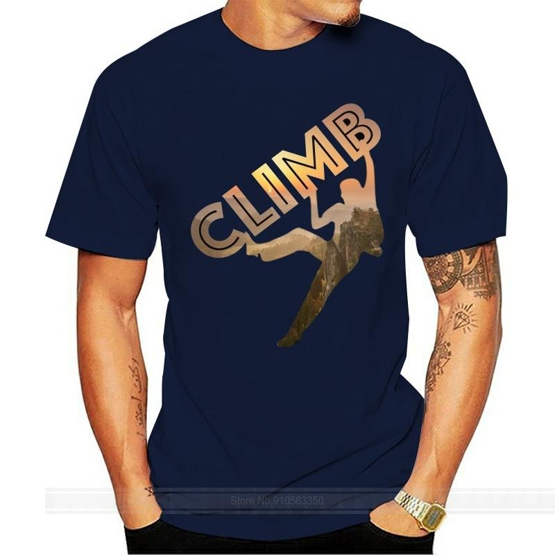 

Rock Climbing Shirt For Men Climbing T Shirt cotton tshirt men summer fashion tshirt euro size S