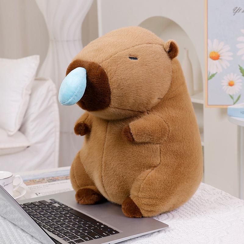 

Тянущаяся и соплевысасывающая кукла капибара в пузырчатом стиле, кукла капибара, плюшевая игрушка, кукла-подушка 25cm