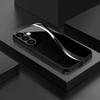 High end line black glass phone case suitable for Samsung Galaxy S26 S25 S24 S23 S22 S20 FE/Ultra/Plus shockproof back cover