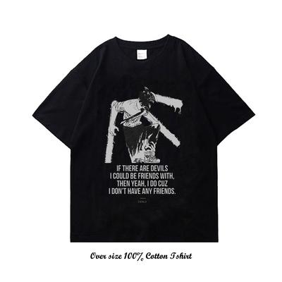 Chainsaw Man Hip Hop Streetwear Japanese Anime Graphic T Shirt Harajuku Cotton Casual Tshirt Men Summer Short Sleeve Unisex Tees
