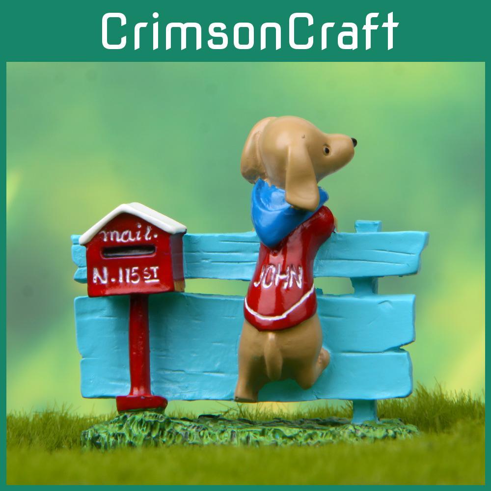 Lawn Dog Sign Resin Ornament For Garden And Promotional Gifts