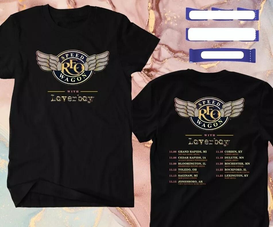 REO SPEEDWAGON and LOVERBOY FALL USA TOUR 2024 T-Shirt N0210_45 M