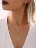 Sunflower Pearl Choker Necklace, 18K Gold-Plated Stainless Steel, Non-Fading Jewelry for Women