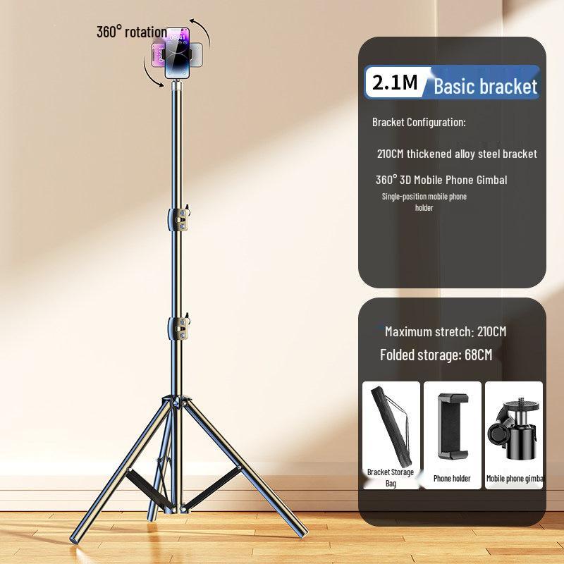 2026 Universal Multi-Function Selfie Stick & Phone Holder Tripod for Live Streaming and Photography