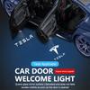 Welcome Car Door Light For Model 3 ModelY Model X Model S Courtesy Icon HD LED Lamp Projector Atmosphere Light