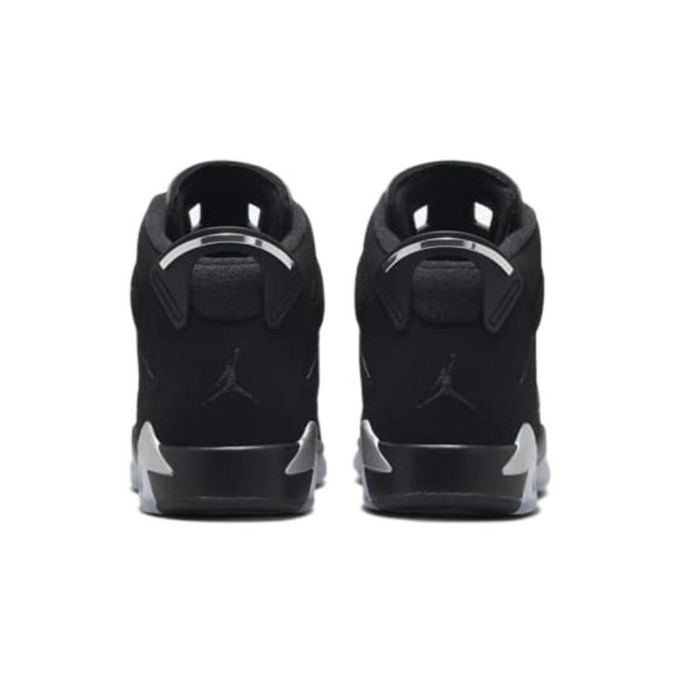 Air Jordan 6 Retro GS Chrome Kids Sneakers Black Metallic-Silver DX2835-001