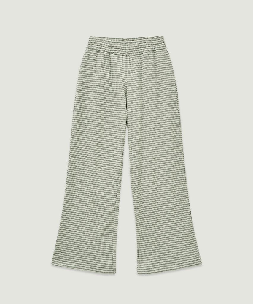 LMOOD WOMEN Puppy Stripe Lounge Pants Warm Grey